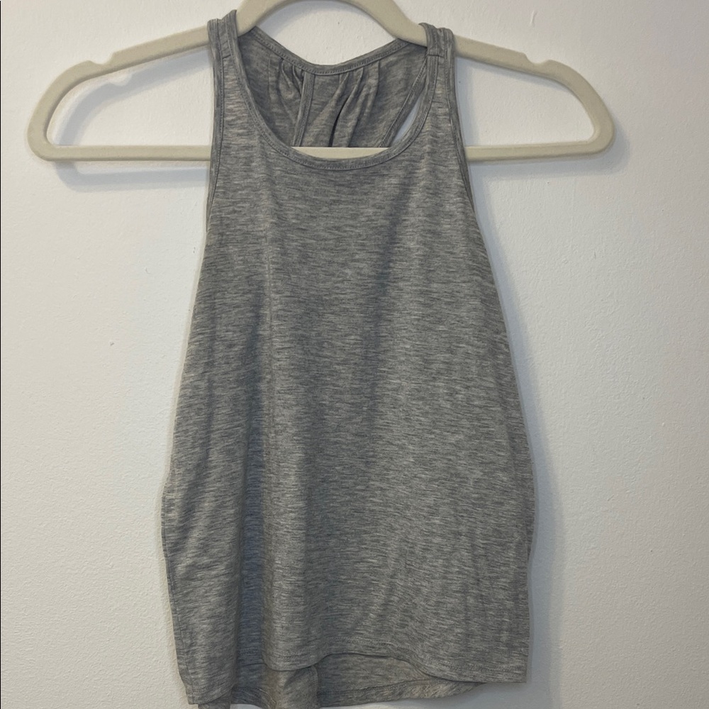 Athletic Works Gray Girls' Racerback Tank Top size Medium (7/8)